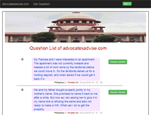 Tablet Screenshot of advocatesadvise.com
